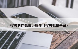 济南桦甸制作微信小程序（桦甸微信平台）